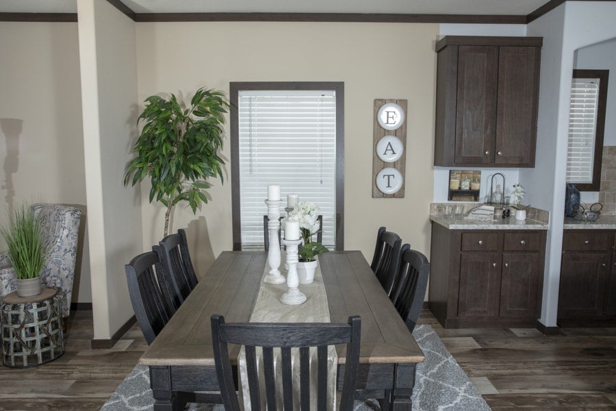 Dining Table in a Modular Home in Austin Texas